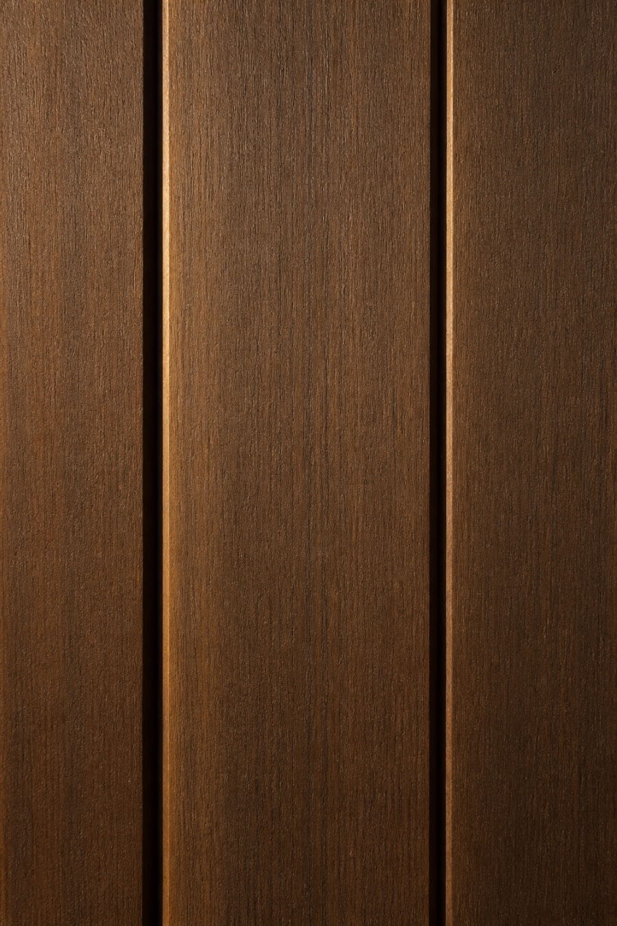 Carbonized abachi sauna board surface