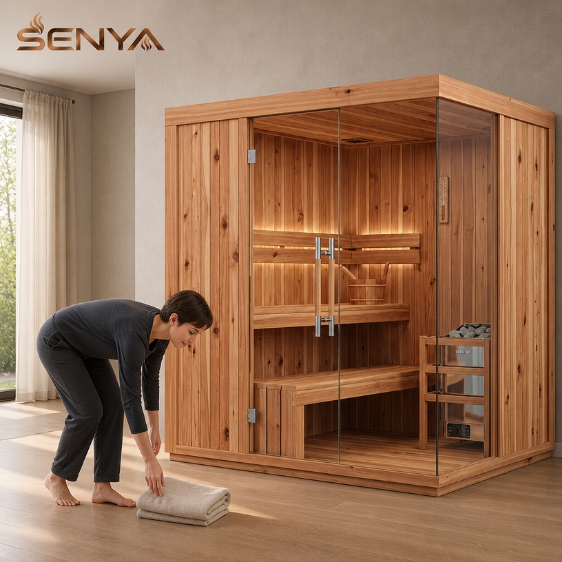 Cabin built for a hotel spa project